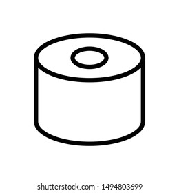 tissue for washroom line icon 
