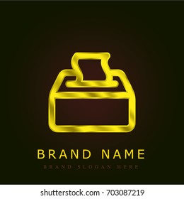 Tissues golden metallic logo