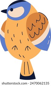 Tit Bird Icon Vector Illustration