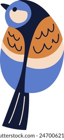 Tit Bird Icon Vector Illustration