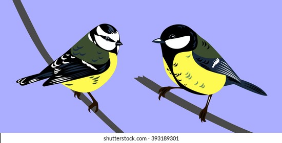 tit on a branch