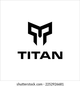 Titan and Initial T logo vector