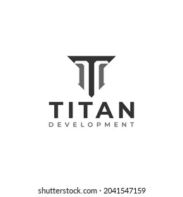 Titan Logo Simple Clean Stock Vector (Royalty Free) 2041547159 ...