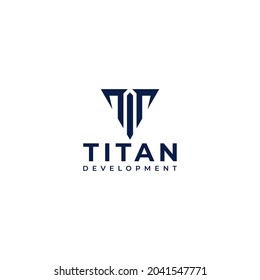 Titan logo simple and clean
