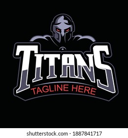 titan mascot logo with elegant and attractive colors