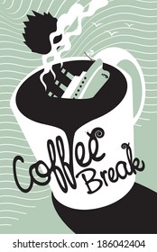 Titanic sinking in a cup of coffee