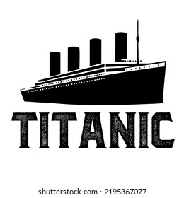 
titanic es un diseño vectorial para imprimir en varias superficies como camiseta, taza, etc.
