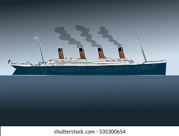 the titanic a vintage ocean liner