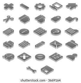 Titanium 3D icons Basic (1 of 2)