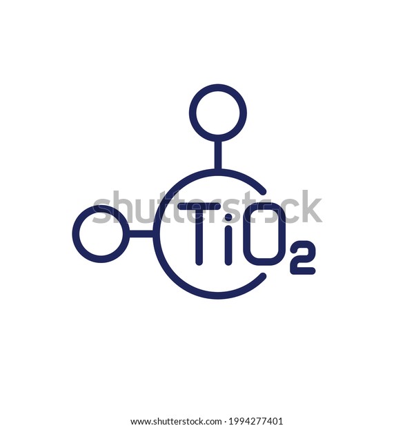 titanium dioxide molecule line\
icon