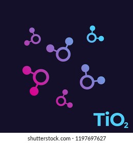 Titanium Dioxide, TiO2 Molecules