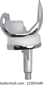 titanium prosthesis for human knee wear