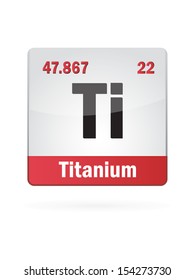 Titanium Symbol Illustration Icon On White Background