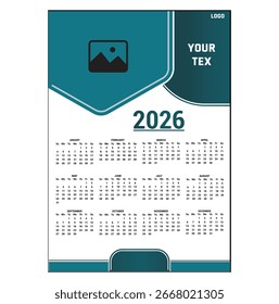 Título: 2126 calender nuevo diseño de Vector