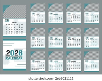 Título: 2126 calender Vector nuevo diseño