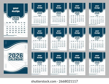 Title: 2126 calender vector new design