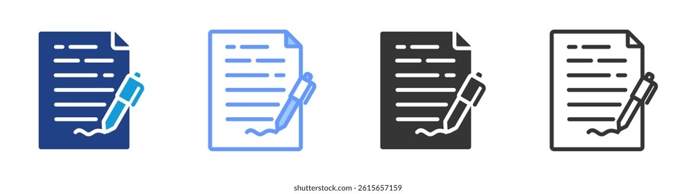 Title Abstract icon set multiple style collection