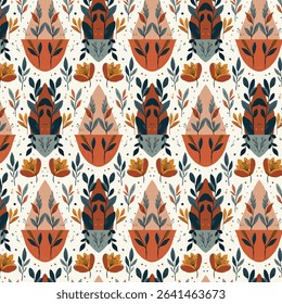 Title: Abstract shameless pattern flower simple geometric vector seamless pattern with line texture on white background. Light modern simple wallpaper, bright tile backdrop, monochrome graphic element