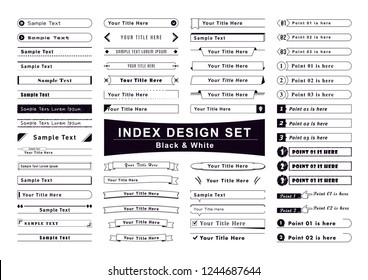 Title Banner Index Frame Templete