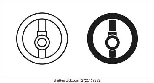 Título: Blanco y negro de un conector circular con un pin central