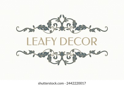 Title border. Hand drawing elegant frame. Classic ornament.
