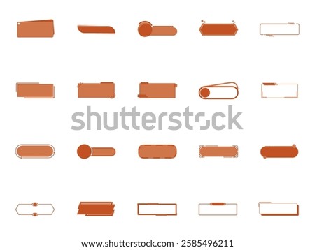 Title Box Shape Element Set