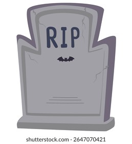 Title:
Cartoon Halloween tombstone illustration