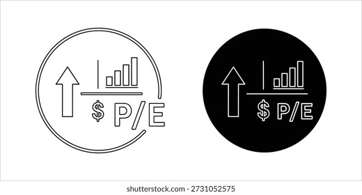 Title: A circular chart with an upward arrow and a bar graph indicating a rising ratio in