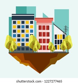 Title : City Flat Landscape 1
Size : 30 cm x 30cm