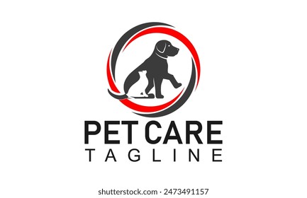 Title: dog logo, circle, paws, dog mascot, pet logo, animals logo, animals vector, cat logo,