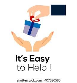 Title Donation and Giving poster Template