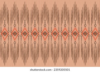 Title: Ethnic abstract ikat art. Seamless pattern in tribal, folk embroidery, for carpets, wallpapers, garments, wrapping, fabrics, coverings, textiles and more

