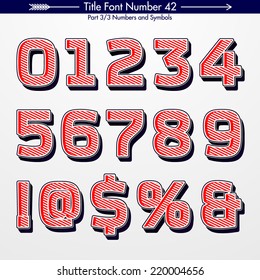 Title Font Number 42 Numbers and Symbols Part 3/3