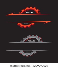 Title frame Automotive style. Car logo template vector illustration.