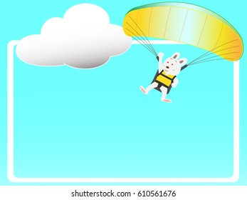The title frame of the paraglider of the rabbit.