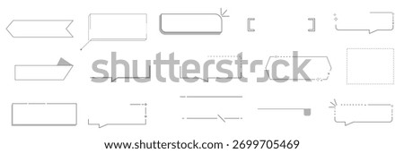 title frame quote text box border cute simple line speech