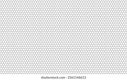 Title: Honeycomb pattern. Texture with bee comb grid. Hexagon pattern. Flat vector illustration isolated on white background.