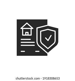 Title Insurance Color Line Icon. Isolated Vector Element.