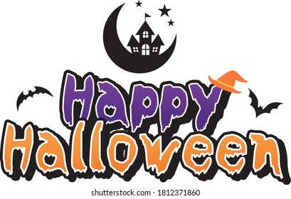 The title logo design of the Halloween