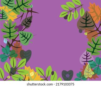 Title: nature, leafs background with space for text