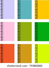 Title page background design.