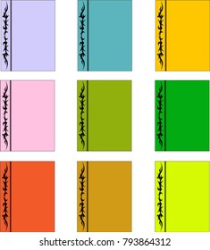 Title page background vector illustration.