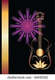 Title page with guitar