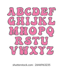 Title:
Pink Doodle Alphabet Solid Design