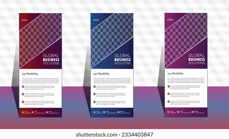 Title	
Roll up banner template. layout corporate roll up banner signage standee template. professional corporate roll up banner design.