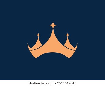 Title: Royal and Sophisticated Crown Logo: Perfect for Luxury Brands. golden crown logo, icon, symbol, vector illustration