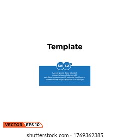 Title shape icon design vector illustration template