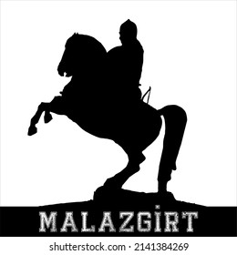 Title: Statue of turkish hero on horse, Alp Arslan (honorific in Turkic meaning "Heroic or Great Lion")