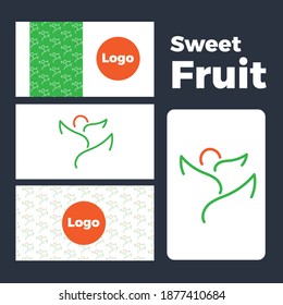 title Sweet Fruit. Plants that produce sweet fruit. Great for use on almost anything, business cards, paper, infographics and more.