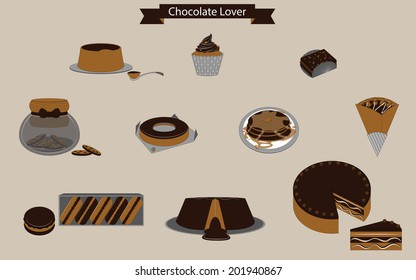 Title: Sweet Time Chocolate Lover Description: Set of delicious dessert for chocolate lover